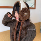 Women’s Fleece Ear Warmers – Warm Outdoor Cycling Ear Covers for Winter